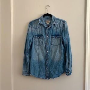 Denim button up shirt